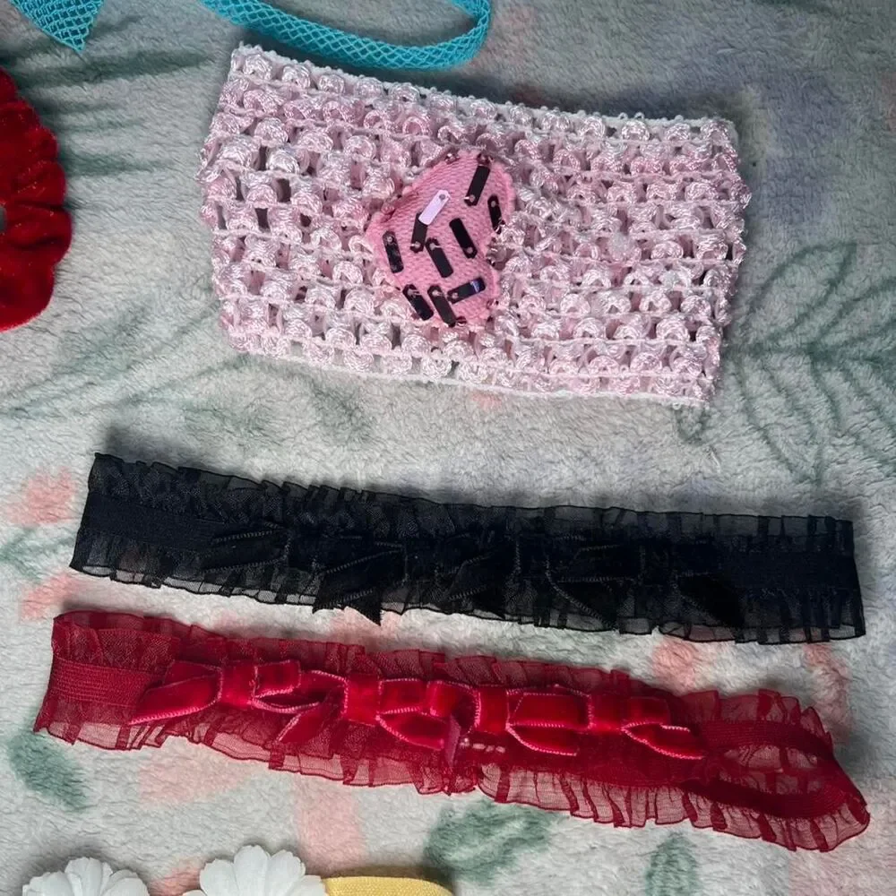 Vintage Y2K Baby Headbands Lot of 14 Coquette Formal Preppy Kidcore 2000s Retro